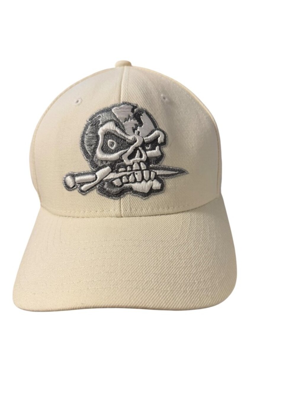 Vintage Y2K Zephyr San Cristobal Never Dead Pirates NCAA Fitted Hat 7 5/8